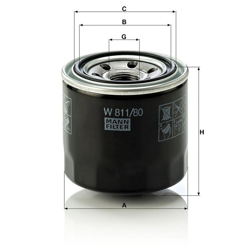 MANN-FILTER Service Kit with Air & Oil Filters fits Mitsubishi Pajero Sport II