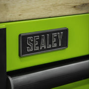 Superline PRO Black Edition Mobile Trolley Wooden Worktop Hutch 2 Drawer Riser Superline Pro - Dynamic Drive