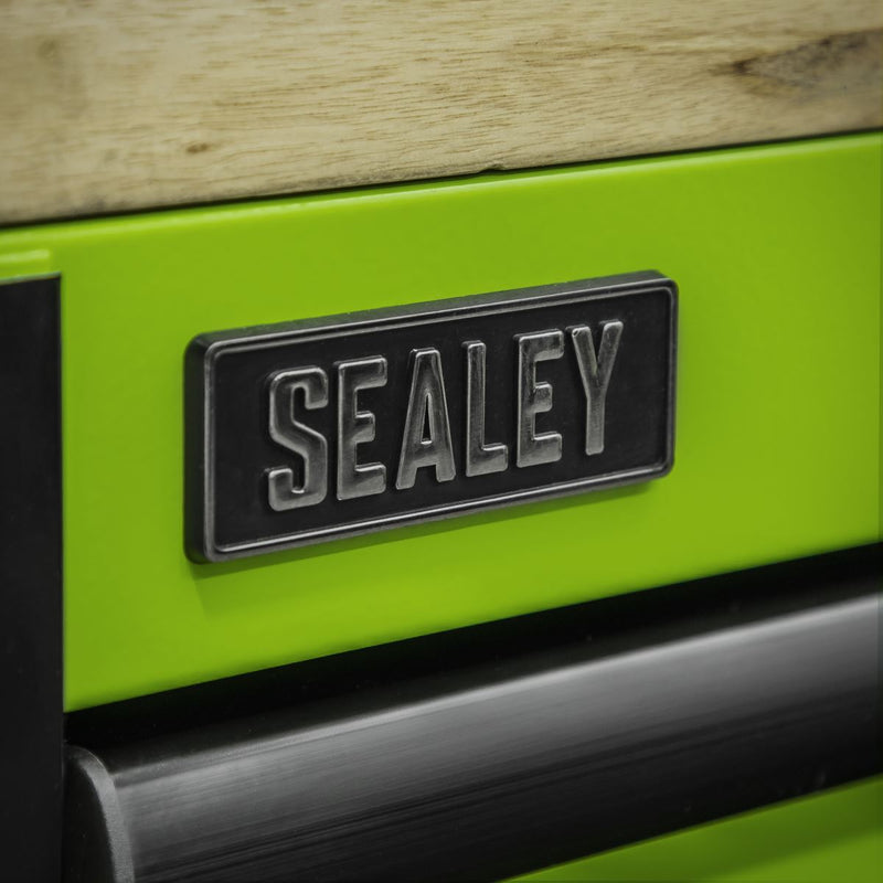 Superline PRO Black Edition Mobile Trolley Wooden Worktop Hutch 2 Drawer Riser Superline Pro - Dynamic Drive