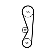 Continental CTAM Timing Belt Cambelt 89 Teeth fits Subaru Justy 1995-2003 1.3