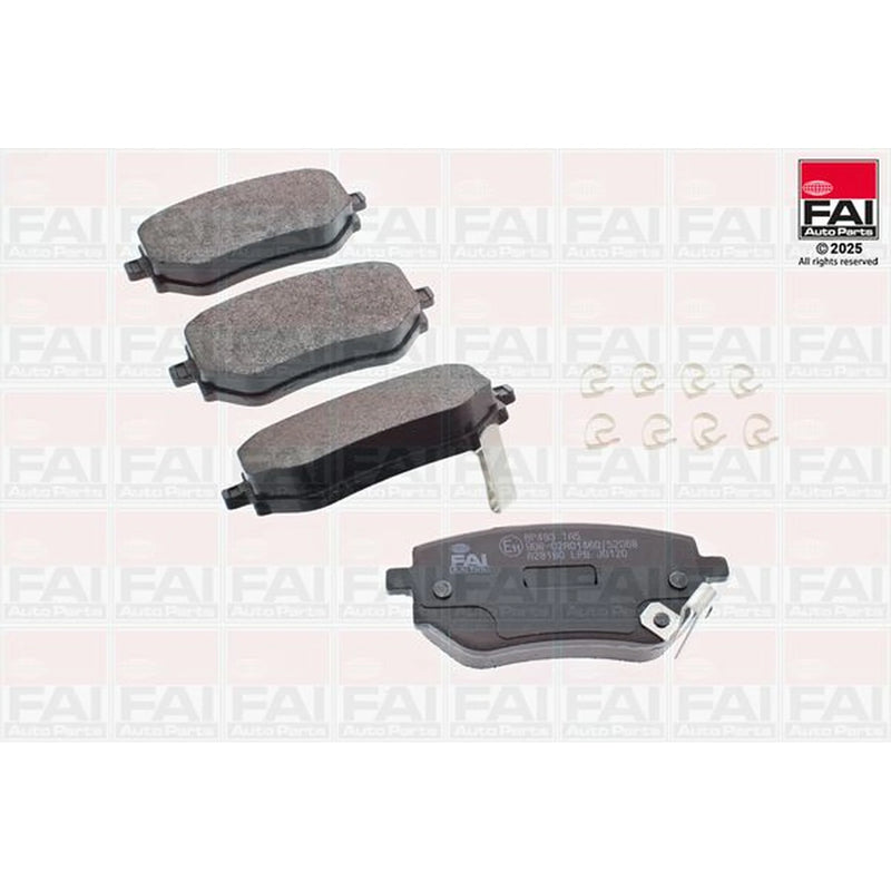 FAI Rear Brake Pad Set fits Mercedes-Benz X-Class 2017-2020