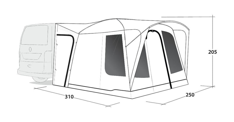 Outwell Pine Hills Awning Grey Outwell - Dynamic Drive