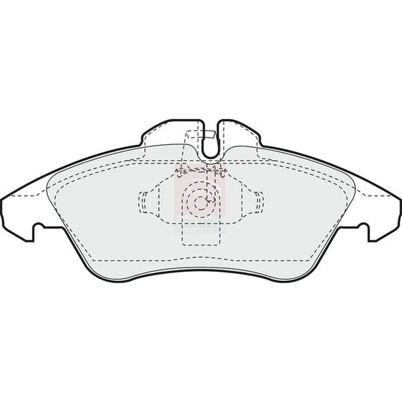 Apec Front Brake Pad Set fits Mercedes-Benz Sprinter 2-T 1995-2006