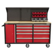 Sealey Mobile Workstation 10 Drawer with Backboard AP6310 Sealey - Dynamic Drive