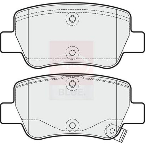 Apec Rear Brake Pad Set fits Toyota Avensis 2008-2018 1.6 1.8 2.0 2.2