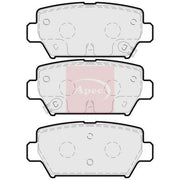 Apec Rear Brake Pad Set fits Mitsubishi Eclipse Cross 2017 on 1.5