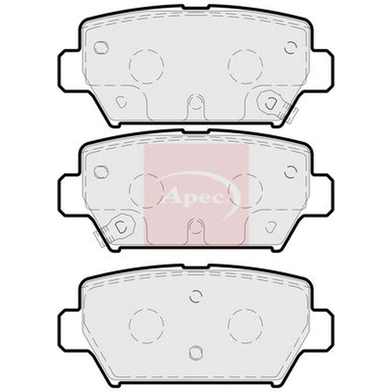 Apec Rear Brake Pad Set PAD2279