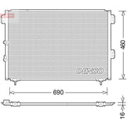 Denso Air Conditioning Condenser DCN50033