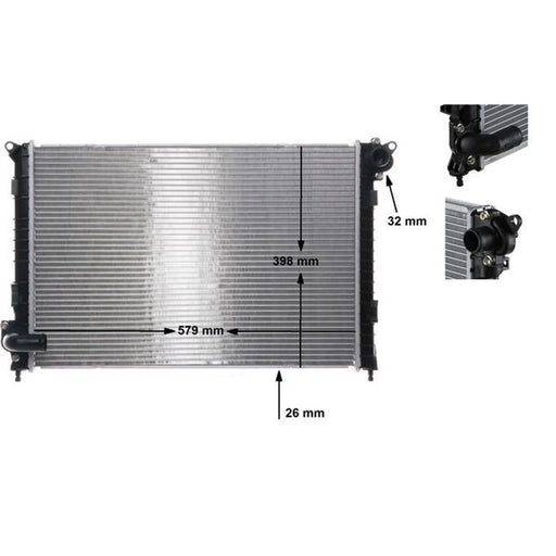 Mahle Engine Radiator fits Mini Mini 2001-2008