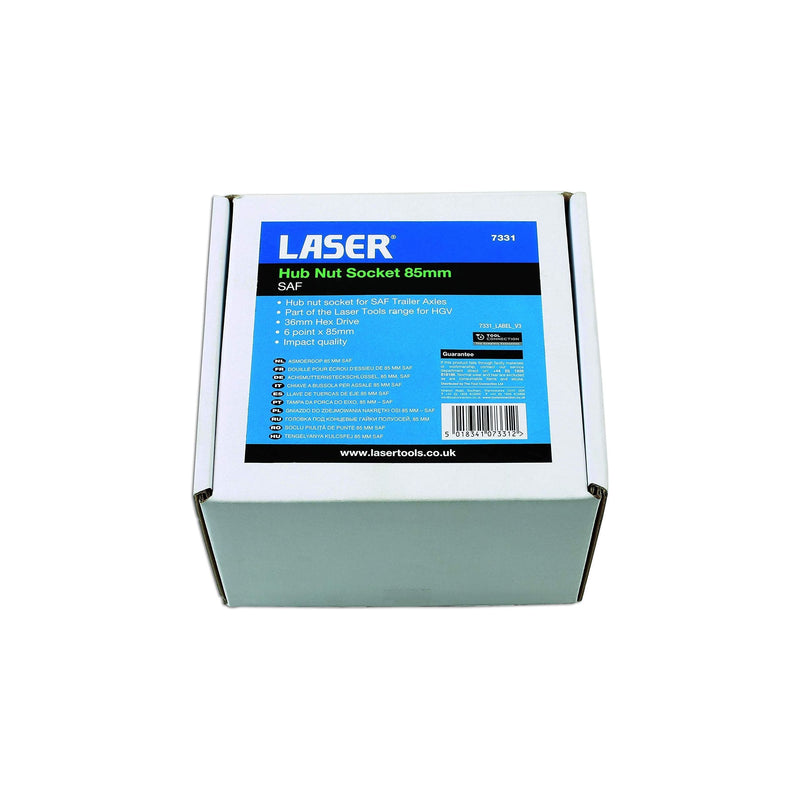 Laser Hub Nut Socket 85mm SAF Trailers 7331 Laser - Dynamic Drive