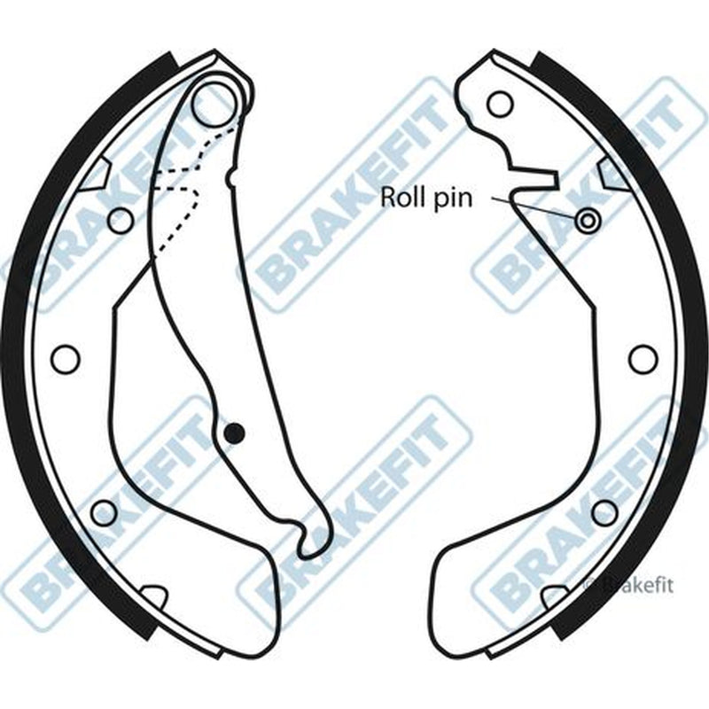 Apec Brake Shoe Set Axle Kit fits Daewoo Espero 1991-1999 1.5 1.8 2.0