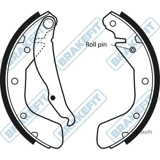 Apec Brake Shoe Set Axle Kit BSH1006