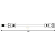 NAPA Brake Hydraulic Hose Line outer NBH1180