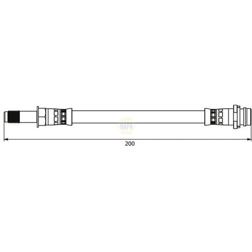 NAPA Brake Hydraulic Hose Line outer NBH1180