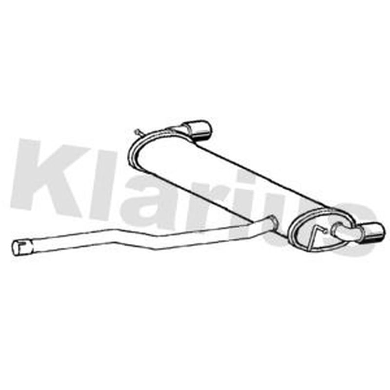 Klarius Box With Centre Pipe Rear fits Mini Mini Countryman 2010-2016