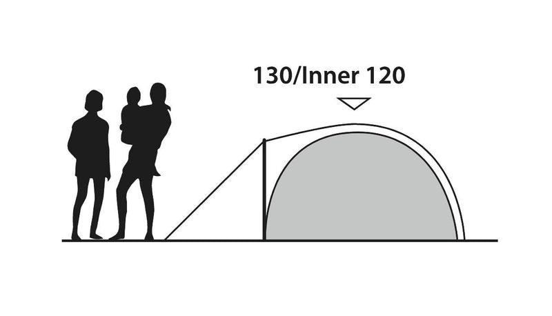 Outwell Cloud 3 Dome Tent 3 Berth Outwell - Dynamic Drive