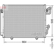 Denso Air Conditioning Condenser DCN45005