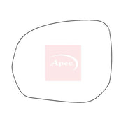Apec Exterior Wing Mirror Glass Left fits Citroën C-Crosser 2007-2012 2.2 2.4