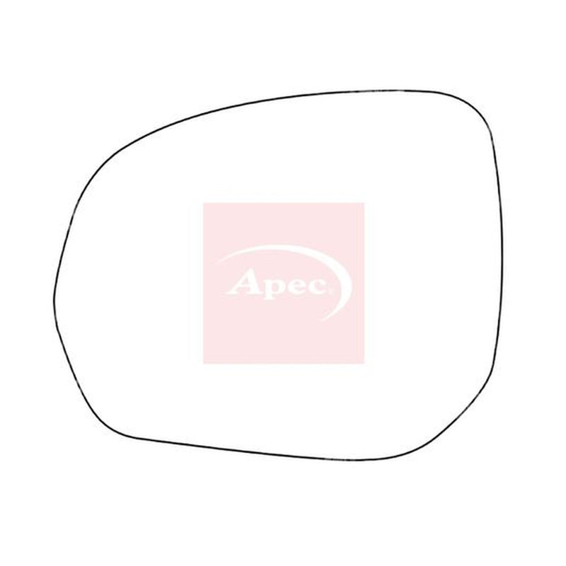 Apec Exterior Wing Mirror Glass Left fits Citroën C-Crosser 2007-2012 2.2 2.4
