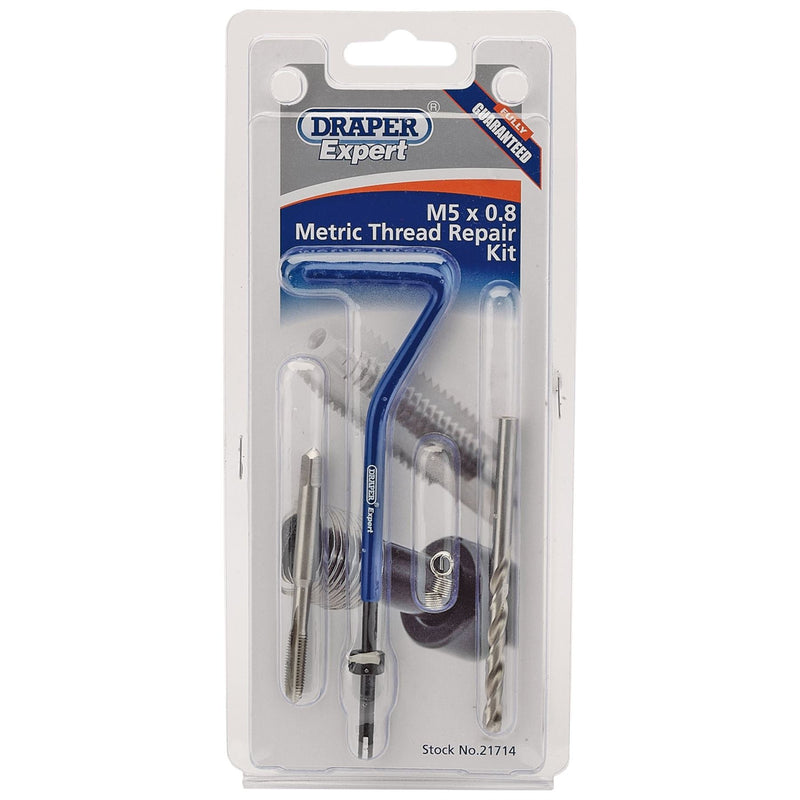 Draper Metric Thread Repair Kit, M5 x 0.8 21714 Draper - Dynamic Drive
