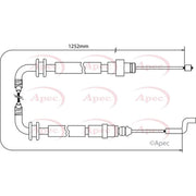 Apec Handbrake Cable Right Rear CAB1522