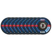 Sealey 115mm Zirconium Flap Discs 40Grit 22mm Bore - Pack of 10 FD1154010 Sealey - Dynamic Drive