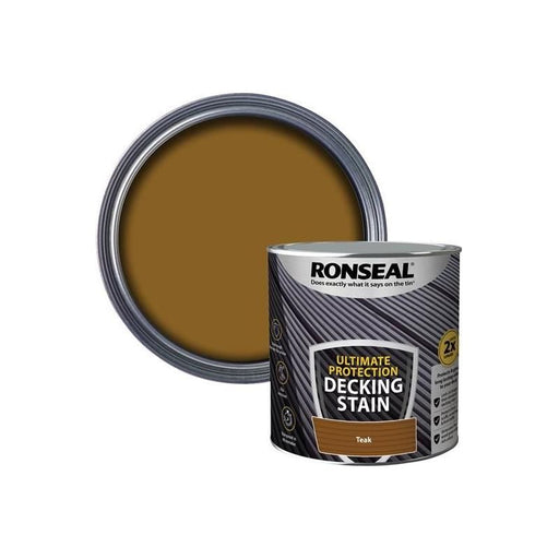 Ronseal Ultimate Protection Decking Stain Rich Teak 5 litre Ronseal - NN4 Online