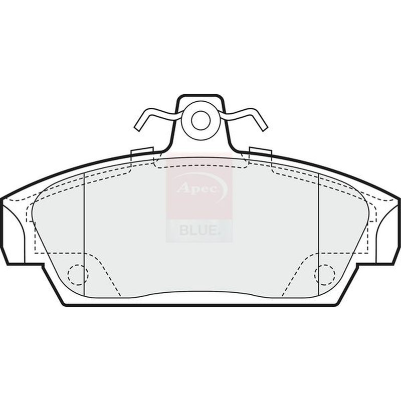 Apec Front Brake Pad Set fits MG Mgf 1995-2002 1.6 1.8