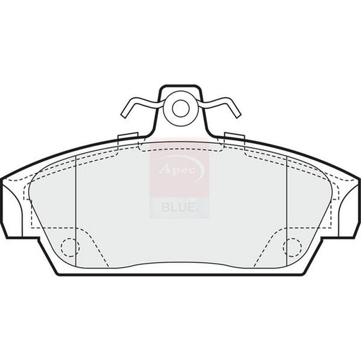 Apec Front Brake Pad Set fits MG Mgf 1995-2002 1.6 1.8