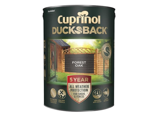 Cuprinol Ducksback 5 Year Waterproof for Sheds & Fences Forest Oak 5 litre Cuprinol - Dynamic Drive