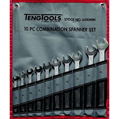 Teng Tools Combination Spanner Set 8-19 mm Tool Roll 10 Pieces Teng Tools - Dynamic Drive