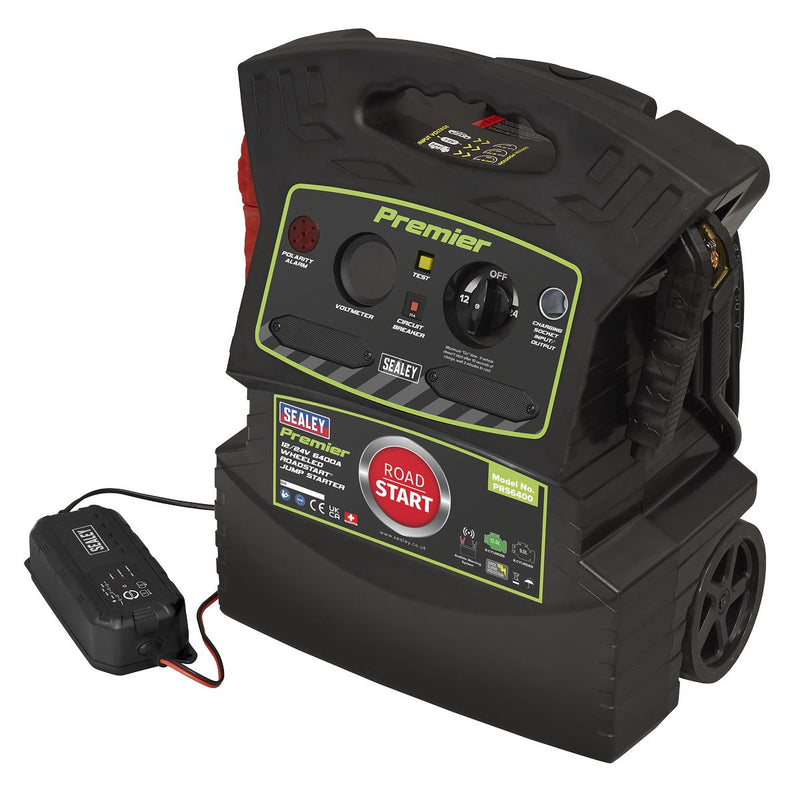 Sealey Premier 12/24V Premier RoadStart Jump Starter 6400A PRS6400 Sealey Premier - Dynamic Drive