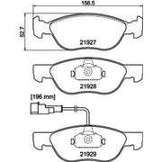 Mintex Front Brake Pad Set fits Alfa Romeo 145 1999-2001 1.9