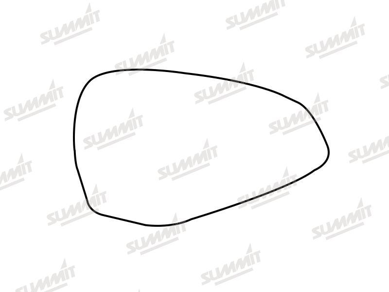 Summit Heated Base Plate With Blind Spot Mirror Glass fits Audi A4 15 to 17 RHS Summit - Bars 4 Cars