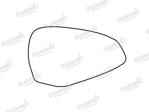 Summit Heated Base Plate With Blind Spot Mirror Glass fits Audi A4 15 to 17 RHS Summit - Bars 4 Cars