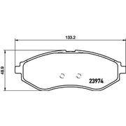 Mintex Front Brake Pad Set fits Chevrolet Aveo / Kalos 2003-2013 1.2 1.4