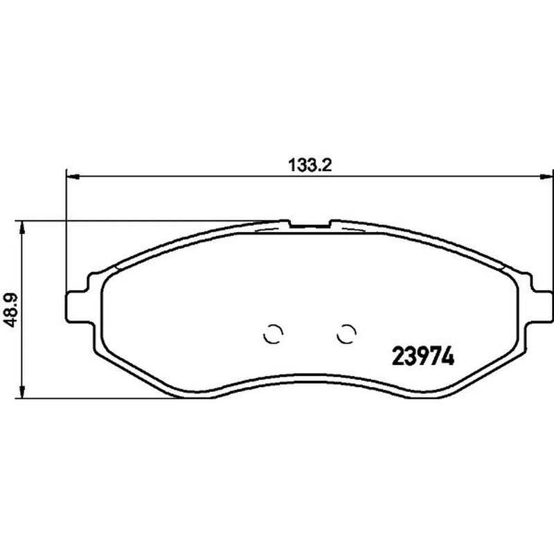 Mintex Front Brake Pad Set fits Chevrolet Aveo / Kalos 2003-2013 1.2 1.4