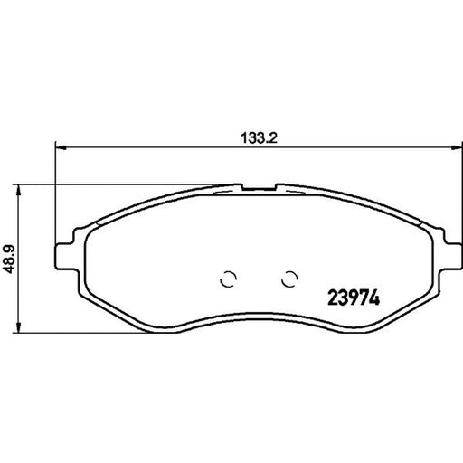Mintex Front Brake Pad Set fits Chevrolet Aveo / Kalos 2003-2013 1.2 1.4