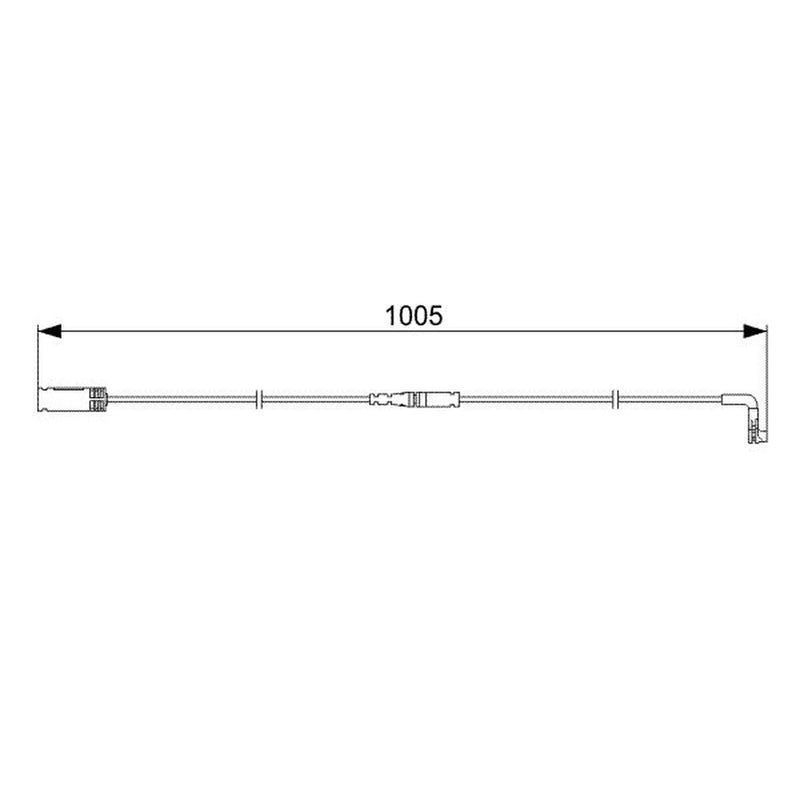 Bosch Brake Pad Wear Sensor Rear fits BMW 5 2007-2010