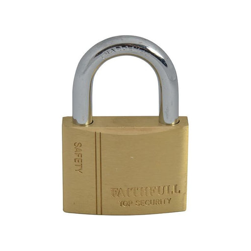 Faithfull Brass Padlock 50mm 3 Keys Faithfull - Dynamic Drive