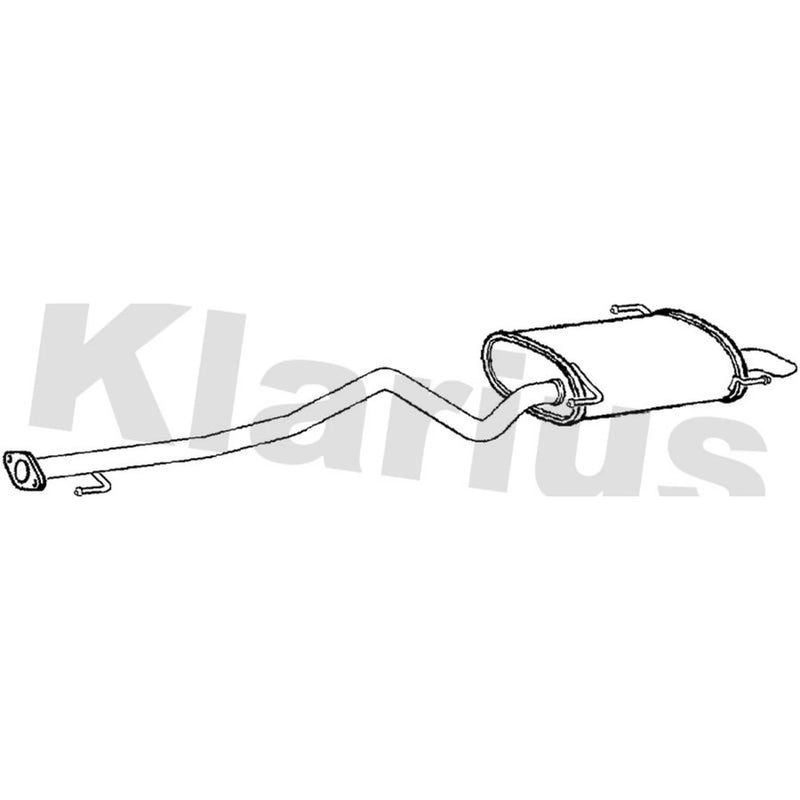 Klarius Box With Tail Pipe Rear fits Toyota Estima Emina / Lucida 1992-1999 2.2