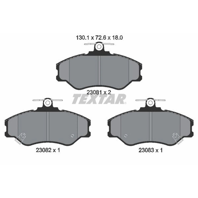 Textar Front Brake Pad Set 2308101