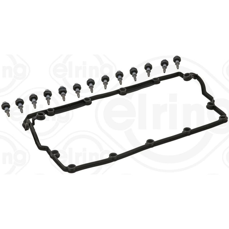 Elring Cylinder Head Cover Gasket Set fits Audi A4 B6 2004 on 1.9