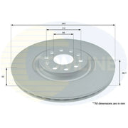Comline Front & Rear Brake Discs & Pads fits Seat Leon 2013-2020 2.0