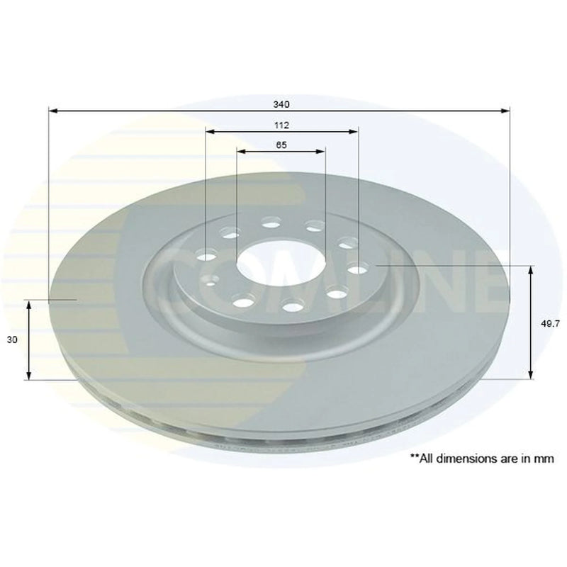 Comline Front & Rear Brake Discs & Pads fits Seat Leon 2013-2020 2.0