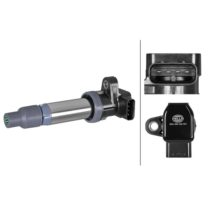 Hella Ignition Coil Pack fits Cadillac Srx 2003-2009 4.6