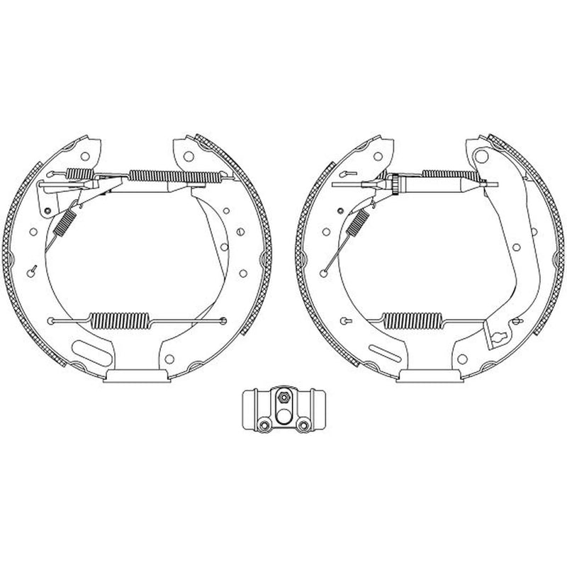 Mintex Brake Shoe Set Axle Kit fits Ford Maverick 1993-1998 2.4 2.7
