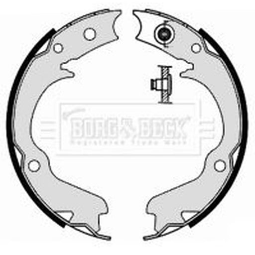 Borg & Beck Parking Brake Shoe Set BBS6383