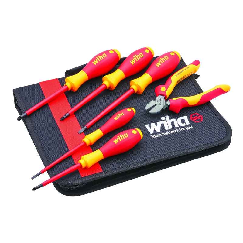 XMS Wiha Electrician's VDE Screwdriver & Plier Set - XMS25VDESET