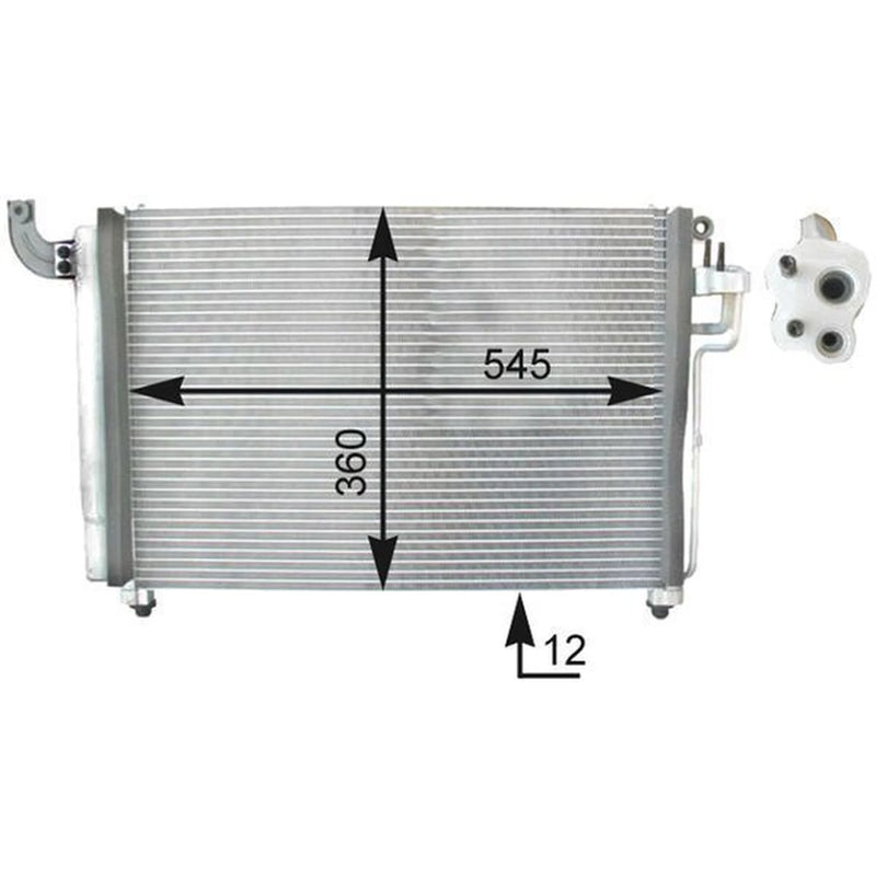 Mahle Air Conditioning Condenser fits Kia Rio II 2005-2011 1.5